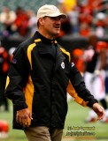 Pittsburgh Steelers head coach Bill Coher in his last game with the Steelers