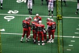 Grand Rapids Rampage huddle