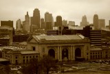 Kansas Citys Union Station and downtown skyline