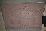 Tom Cruises handprints in front of Graumans Chinese Theater