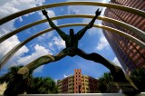 Freedom sculpture in downtown Tampa, Florida