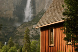 Yosemite Chapel and Yosemite Falls