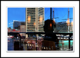 Reflection of Cindi and the Inner Harbor