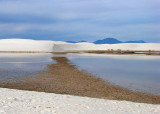 Winter rains have filled the depressions between the dunes