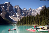 Canoe on Lake Moraine