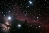 Horsehead and Flame Nebulas