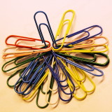 Clipped paper clips