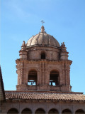 Distinctive style of towers in the Plaza de Armas