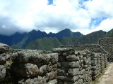 Stone columns and mountains