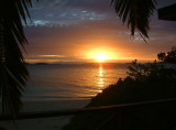 Sunrise from our fale