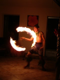 Fire dance at Puas