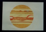 A jupiter painting i made with my fingers in pastel colors