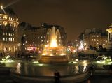 Fountain pool at night *