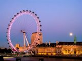 The London Eye at dusk