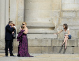 Wedding attendants and spectators