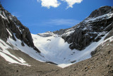 Rae Glacier ahead