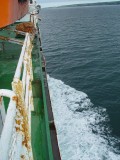 VIEW OF THE SHIP AS WE STEAMED TOWARD NEWFOUNDLAND