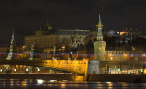 Big Moskvorecky bridge and the Kremlin. Moscow
