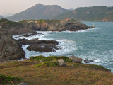 A scene from the cliff.  The background is Clear Water Bay Golf Club