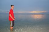Phil and Coral reef sunset