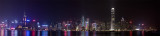 Hong Kong night pano from the Star Ferry, Sep 07