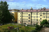 View from Hotel Room (St Isaac's Dome above Working Class Neighborhood)