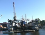 Boatworks on Neva River