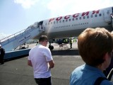 Boarding Pulko Airlines Flight for Moscow