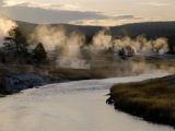<B> Firehole River Morning</B> <BR><FONT SIZE=2>Yellowstone National Park, September 2006</FONT>