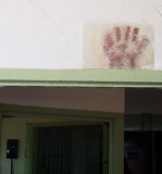 <B>Red Hand</B> <BR><FONT SIZE=2>Alcatraz, San Francisco, California, 2007</FONT>