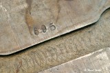 Number stamped on inside of receiver side panel