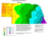 Average Annual Precipitation - Nebraska