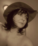 HAT DAY IN SEPIA