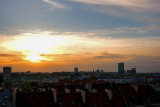 Sun Setting Over Warsaw