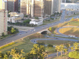 View from the tower, The little white one is our hotel.