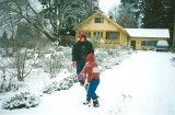 Kelly and Skyler in the snow  1992