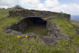 Stone hut with roof, Orongo.