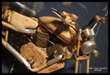 wood hand made motorcycle