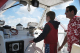 Captain William Docks the boat