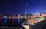 A clear night in Victoria Harbour
