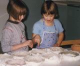 Girls moulding clay.. I must still do something with this one!