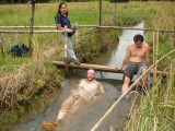 Cooling Off In The Paddy Field - I knew I should have brought my bathers