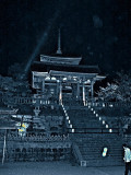 Kiyomizu main temple at night