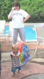 Carrying the balloon