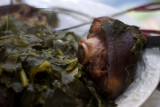 ham hocks and collard greens