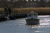 the boat arrives