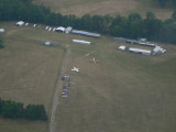 Next glider (orange wings) preparing for takeoff