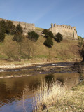 Richmond Castle,from the Swale valley