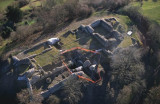 Dolforwyn Castle,during excavation and renovation.