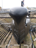 HMSubmarine Ocelot,from the prow.